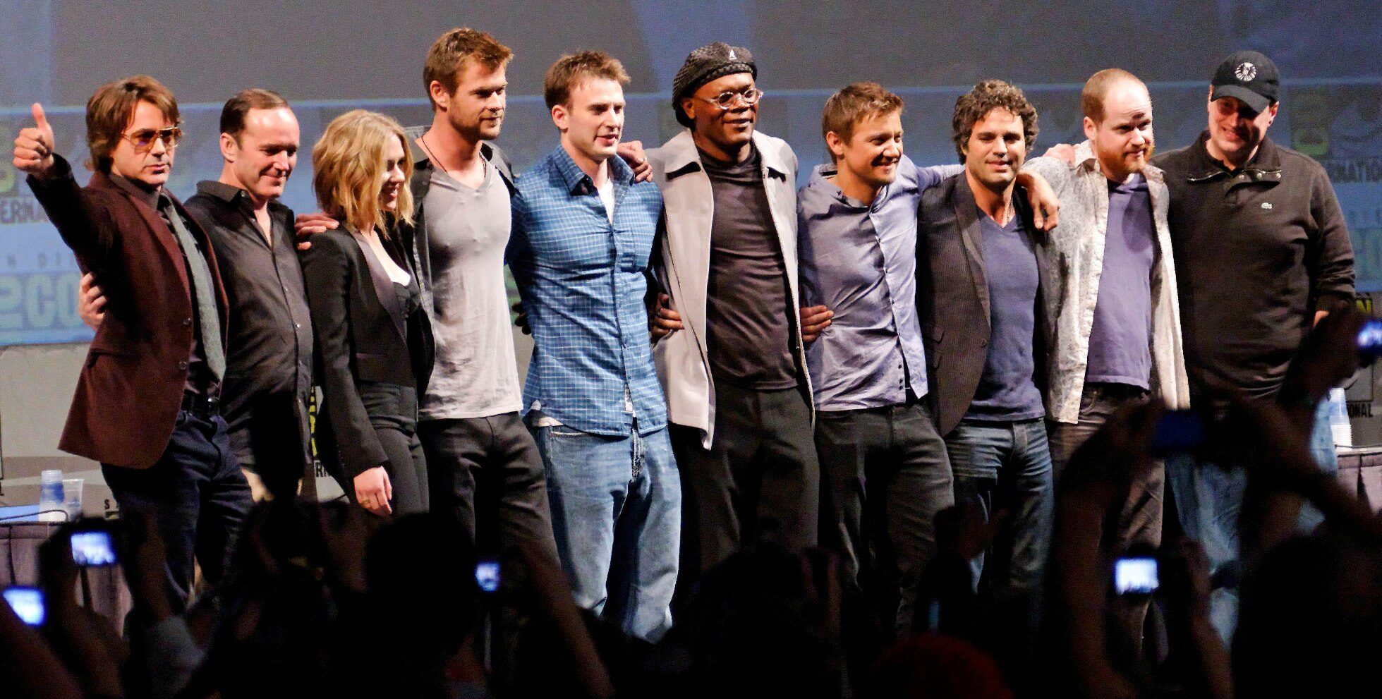 Melhores do Mundo - The Avengers Cast 2010 Comic Con cropped 3265321