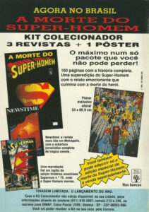 Anúncio para o kit de A Morte do Super-Homem